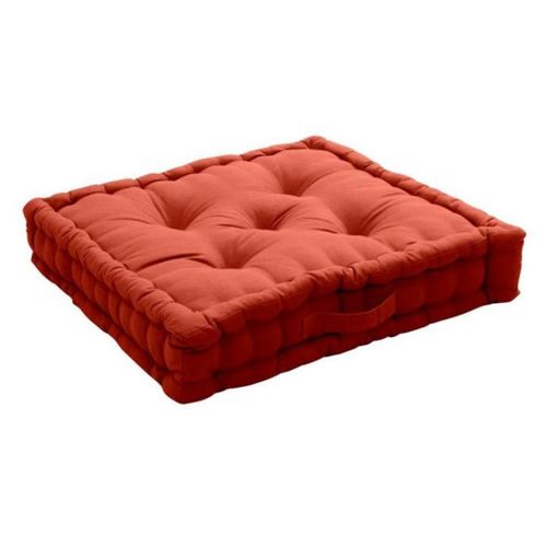 Coussin De Sol Uni 50 X 50 Cm Panama Terracotta