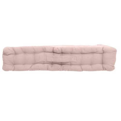 Coussin De Sol Uni 50 X 50 Cm Panama Vieux Rose