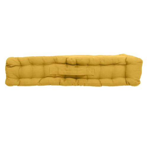 Coussin De Sol Uni 50 X 50 Cm Panama Jaune