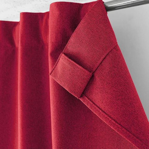 1 Rideau Occultant Total 140 X 240 Cm Eclipse Rouge