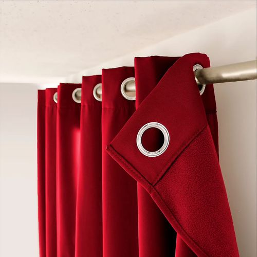 1 Rideau Thermique 135 X 240 Cm Glacier Rouge