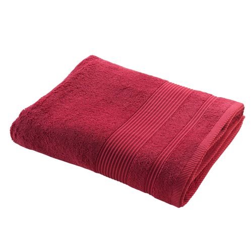 Serviette Ou Drap De Bain En Coton 90 X 150 Cm Tendresse Rouge