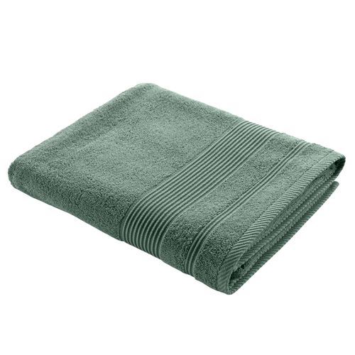 Serviette Ou Drap De Bain En Coton 90 X 150 Cm Tendresse Vert Cèdre