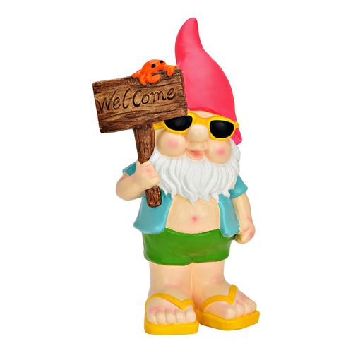 Nain De Jardin De Décoration Welcome 45 Cm