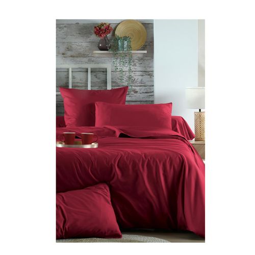 Drap Housse Percale De Coton 140 X 190 Cm Rouge