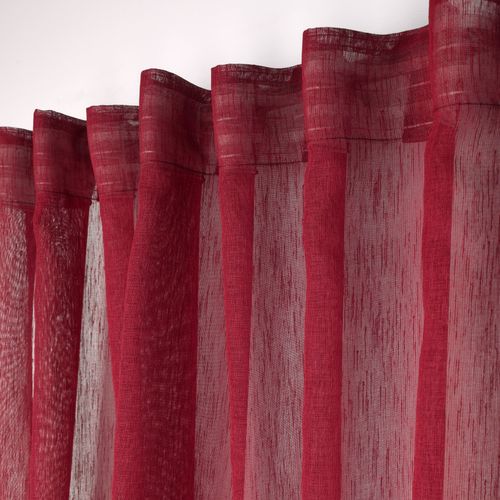 Voilage Galon Fronceur 140 X 260 Cm Derbie Rouge