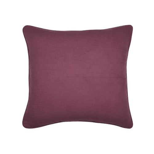 Coussin En Gaze De Coton 45 X 45 Cm Pop Colors Pourpre