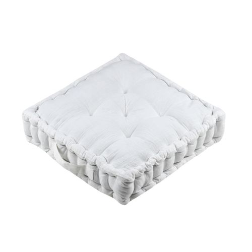 Coussin De Sol Gaze De Coton 45 X 45 Cm Pop Colors Ecru