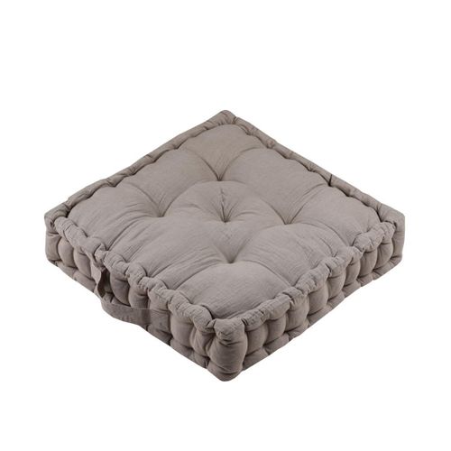 Coussin De Sol Gaze De Coton 45 X 45 Cm Pop Colors Beige Sable