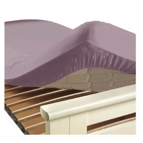 Drap Housse En Coton 57 Fils 180 X 200 Cm Lilas