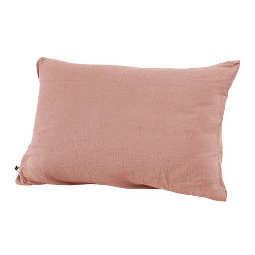 Taie D'oreiller En Gaze De Coton 50 X 70 Cm Gaia Pêche