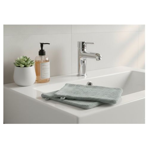 Lot De 2 Gants De Toilette 15 X 21 Cm Lilas Amande