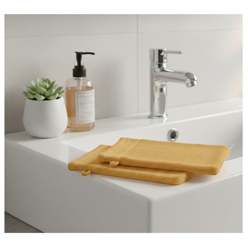 Lot De 2 Gants De Toilette 15 X 21 Cm Lilas Curry