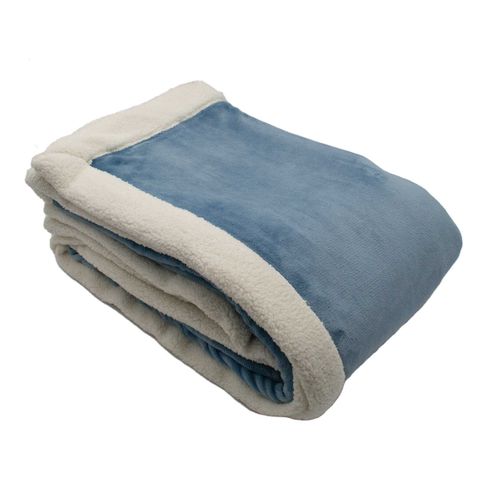 Plaid Weekend Bleu Orage 130 X 150 Cm Bleu Foncé