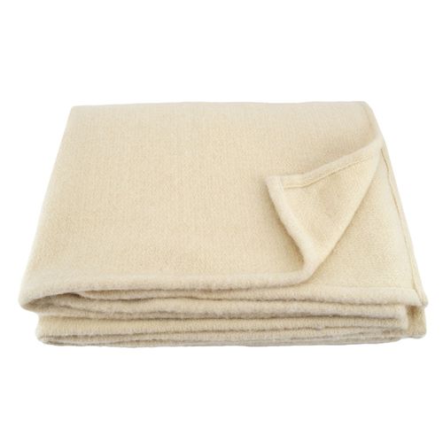 Couverture Laine Naturelle - 220x240 Cm - Naturel