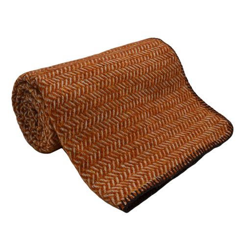 Plaid Uzes Terre Brûlée 150 X 200 Cm Marron