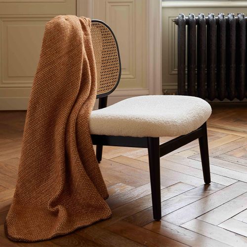 Plaid Uzes Terre Brûlée 150 X 200 Cm Marron