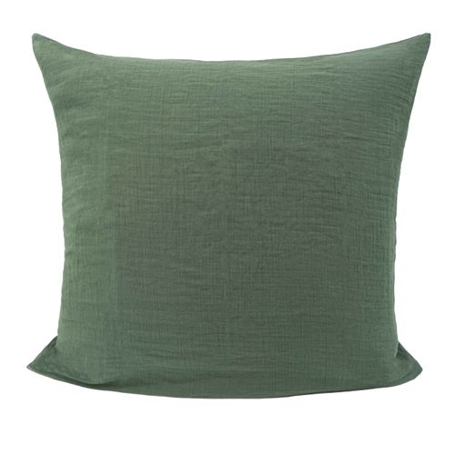 Taie Cassis Argile 65 X 65 Cm Vert Foncé