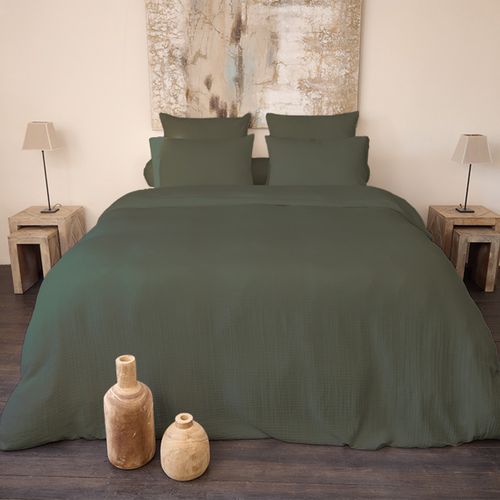 Taie Cassis Argile 50 X 70 Cm Vert Foncé