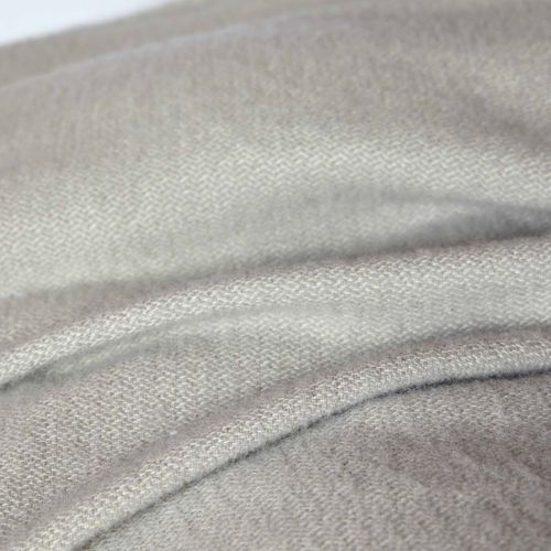 Couverture Pure Laine Souris 220 X 240 Cm Gris Clair