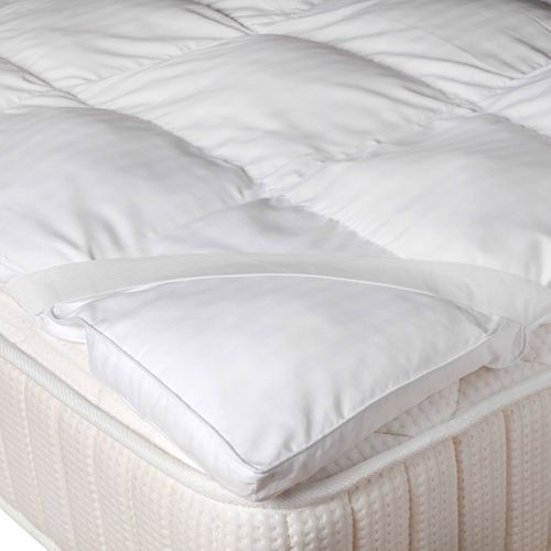 Surmatelas Microfibre Satin 200 X 200 Cm Blanc