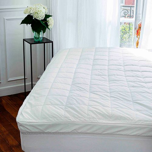 Surmatelas Microfibre Percale 140 X 190 Cm Blanc
