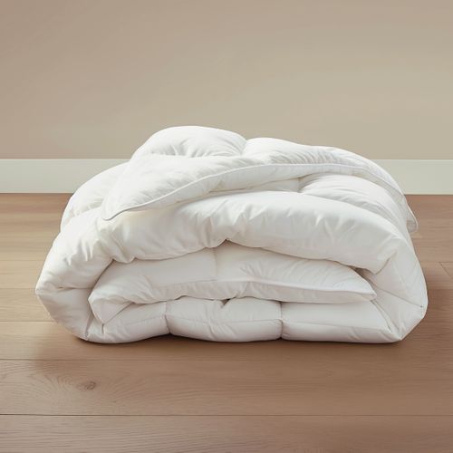 Couette Microfibre - Chaude 240 X 280 Cm Blanc
