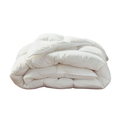 Couette Microfibre - Chaude 240 X 280 Cm Blanc