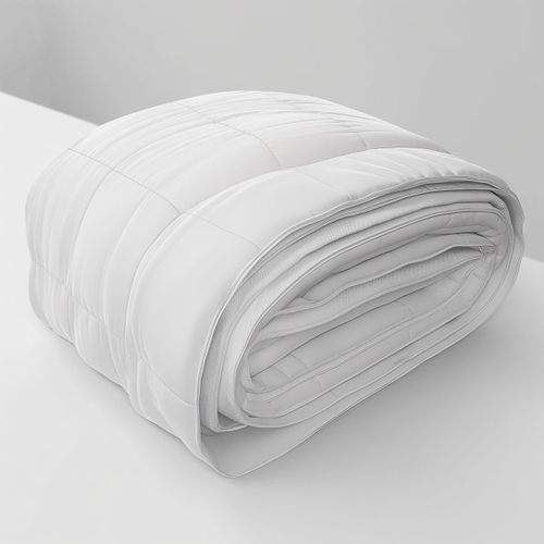 Couette Soie - Temperee 200 X 200 Cm Blanc