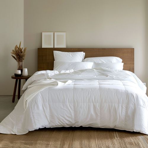 Couette Soie - Temperee 200 X 200 Cm Blanc