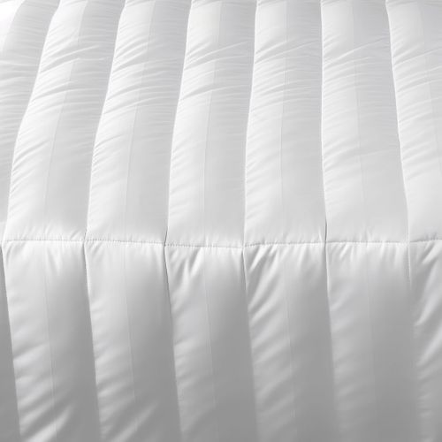 Couette Satin Rayé - Legere 200 X 200 Cm Blanc