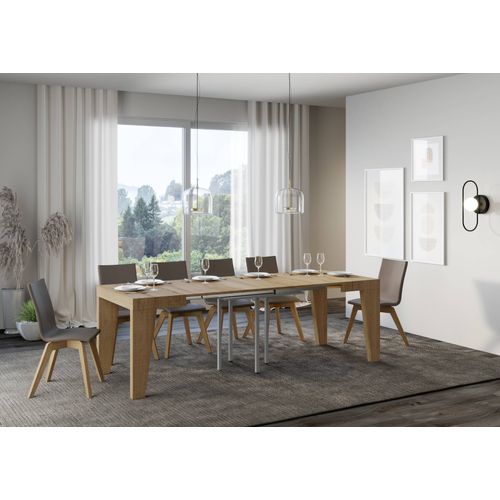 Table Carrée En Bois De Chêne Massif Leny 90 Cm