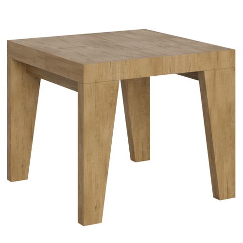 Table Carrée En Bois De Chêne Massif Leny 90 Cm