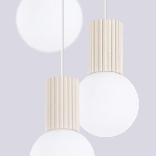 Lampe Suspendue Orbis 3p Beige