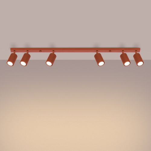 Plafonnier Onyx 6l Rouge Ocre