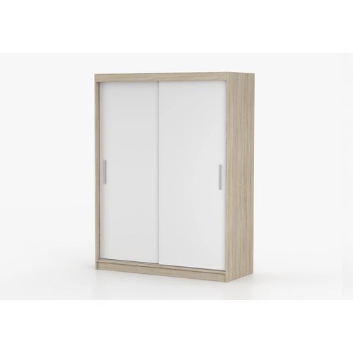 Armoire Elsinore 150 Cm - Chêne - Blanc