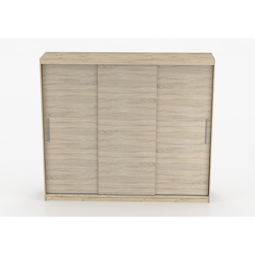 Armoire Eolia 250 Cm - Effet Bois - Chêne