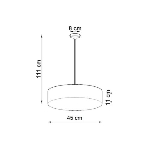 Lampe Suspendue Andromeda 45 Noir