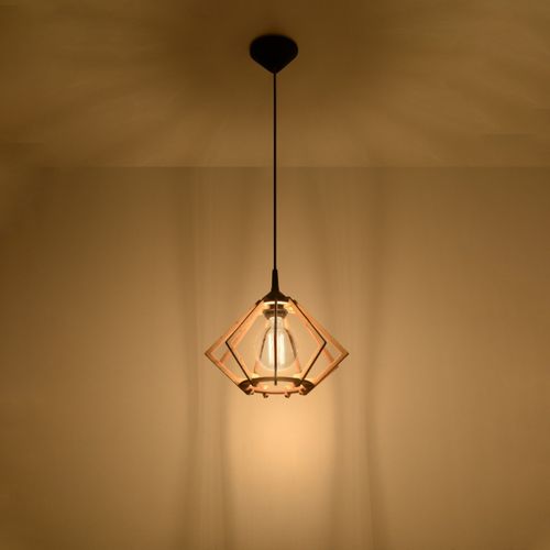 Lampe Suspendue Pulsaria En Bois Naturel