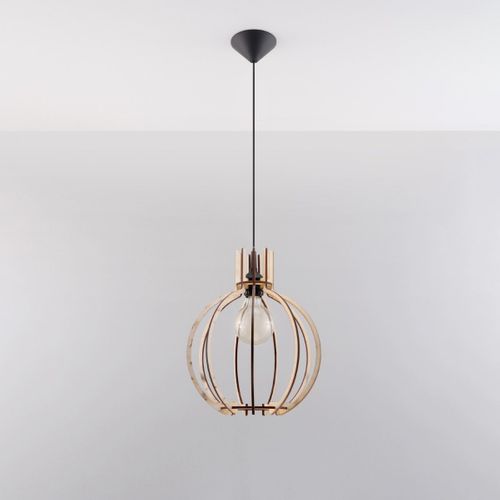 Lampe Pendante Arcturus En Bois Naturel