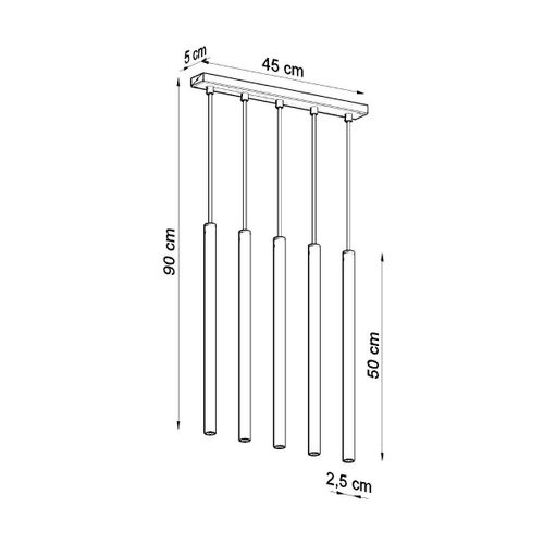 Lampe Pendante Novastel 5 Blanc