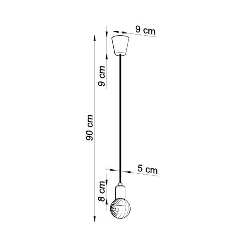 Lampe Suspendue Dione 1 Vert
