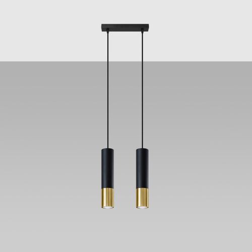 Lampe Suspendue Luminous 2 Noir-doré