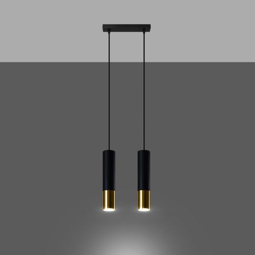 Lampe Suspendue Luminous 2 Noir-doré