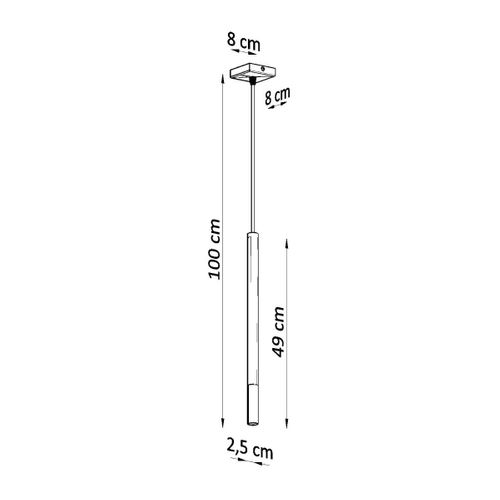Lampe Suspendue Mizar 1 Noir-doré