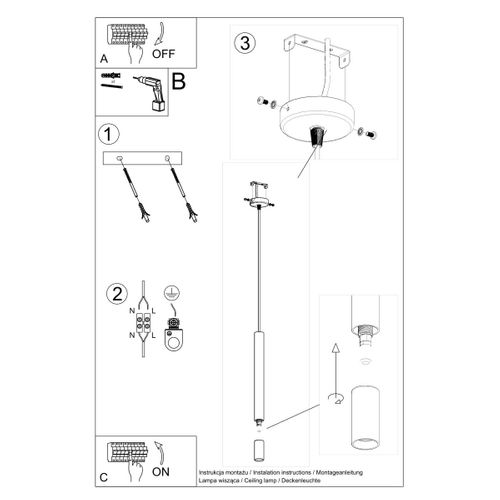 Lampe Suspendue Ziva 1 Blanc
