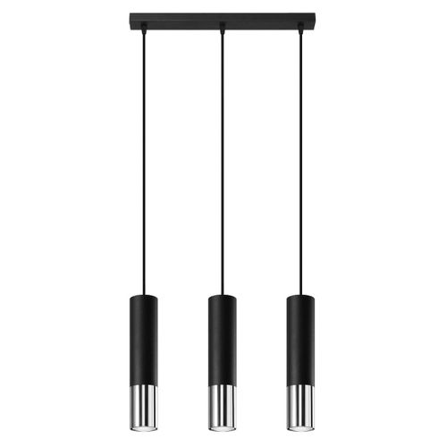 Lampe Suspendue Luminous 3l Noir-chrome