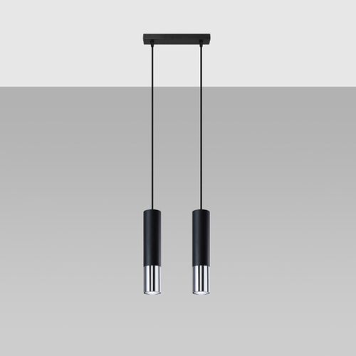 Lampe Suspendue Luminous 2 Noir-chrome
