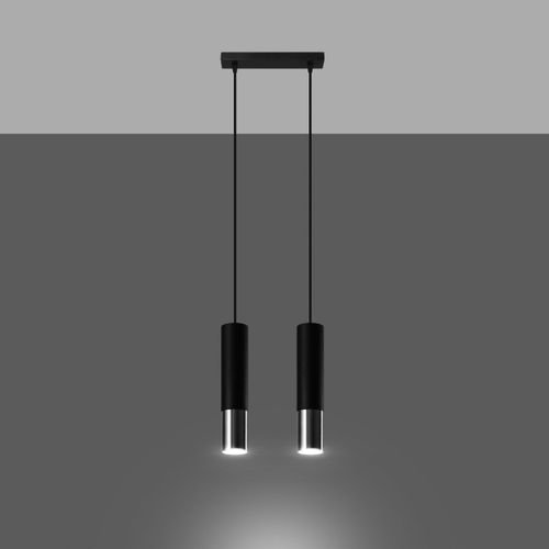 Lampe Suspendue Luminous 2 Noir-chrome