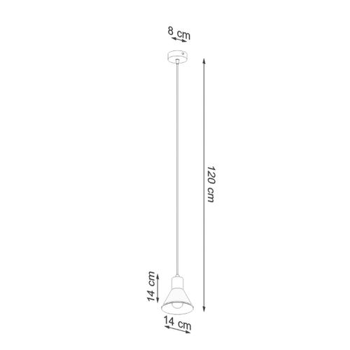 Lampe Pendante Yara 1 Blanc [e27].